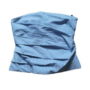 NWT Zara Striped Strapless Top Size Small in Blue and White